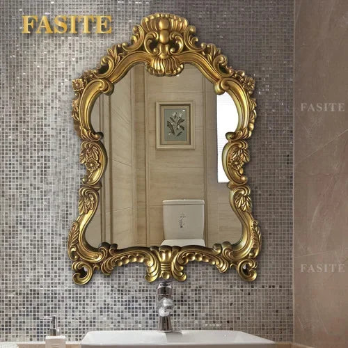 Floor Vintage MirrorsLuxury Standing Large Irregular Vanity Mirror Cosmetic Dressing Room Wall Decoration