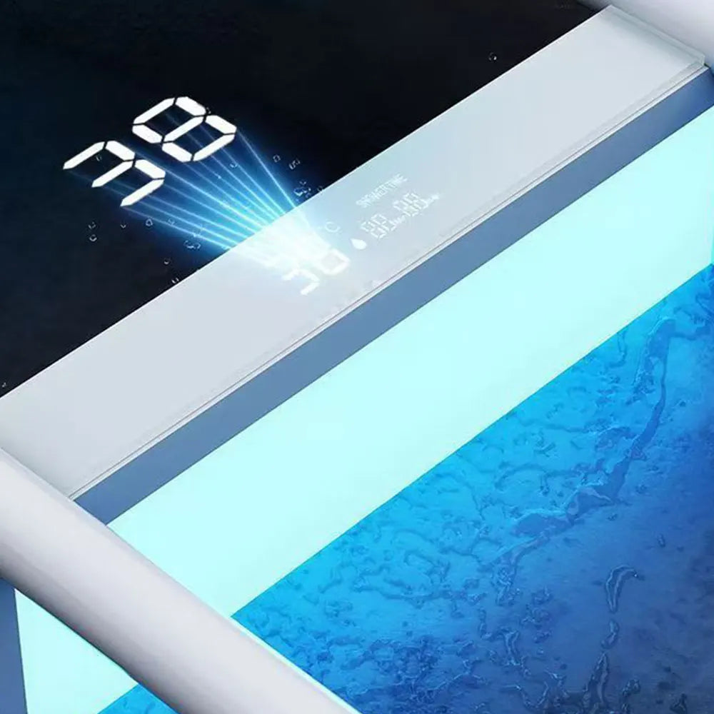 Luxury Smart Bathroom Fuacet Shower System LED Digital Display Thermostatic Mixer Shower Panel SPA Massage Back Spray Shower Set