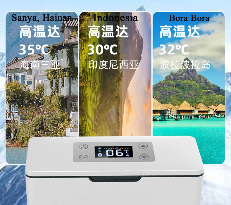 Car Portable Refrigerated Box Cool Box Cooler For Drug Growth Hormone Interferon Insulin USB Charging Thermostat Mini Fridge