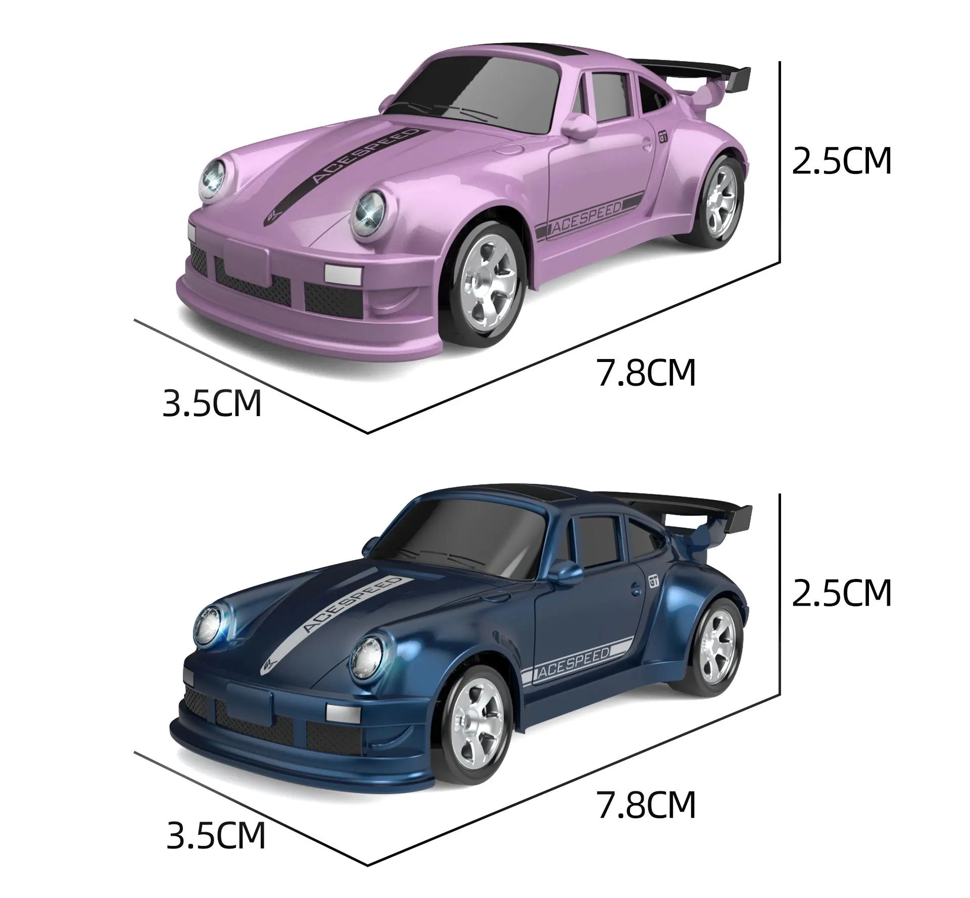 2025 New 1/64 Rc Car Desktop Remote Control Car Toy Stunt Remote Control Drift Car Rc Mini Racing 2.4g Simulation  Toy Model Gif