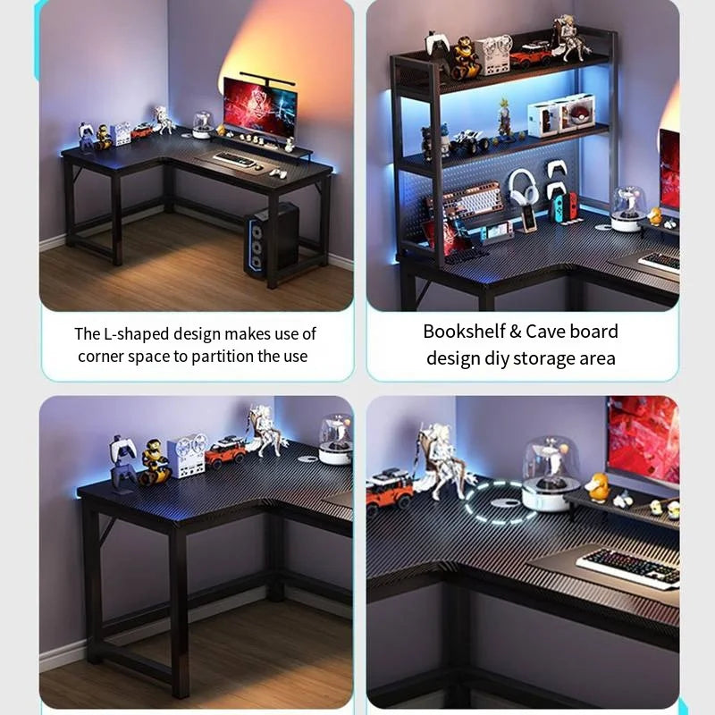Creative Corner Computer Desks European Office Furniture Double Table Internet Cafe Gaming Desk Home Bedroom Wooden Study Table