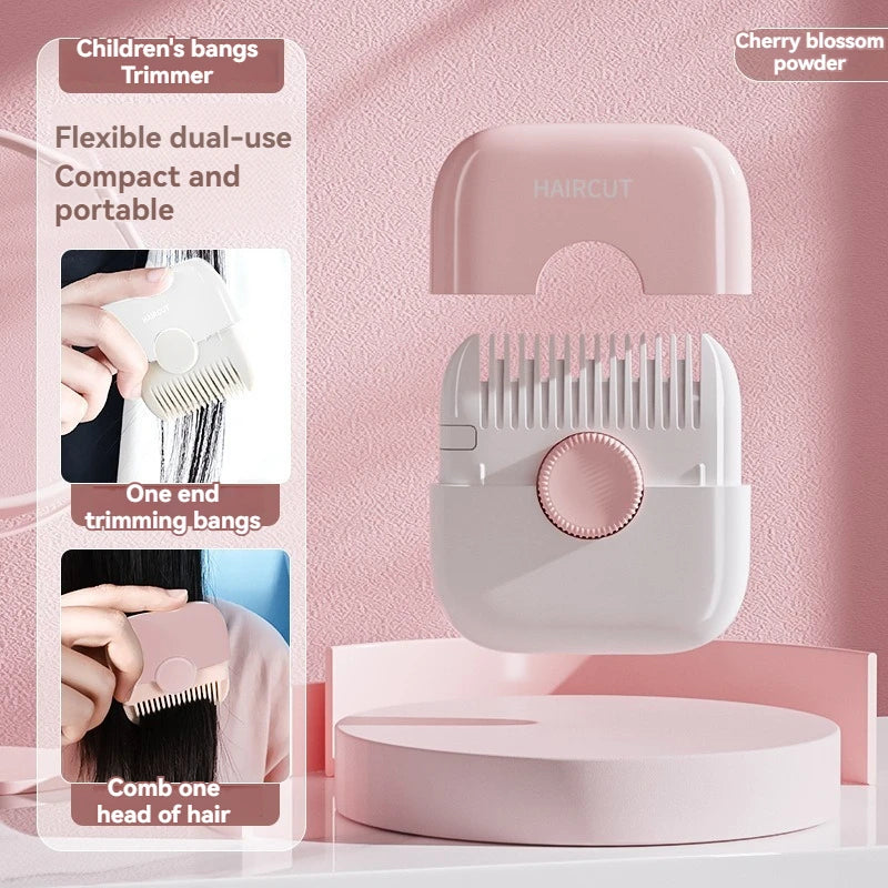 New Pattern 2 In 1 Baby HairCut And Hairdressing Comb Trim Bangs And Broken Hair Bangs Trimmer Manual Portable Barber Comb