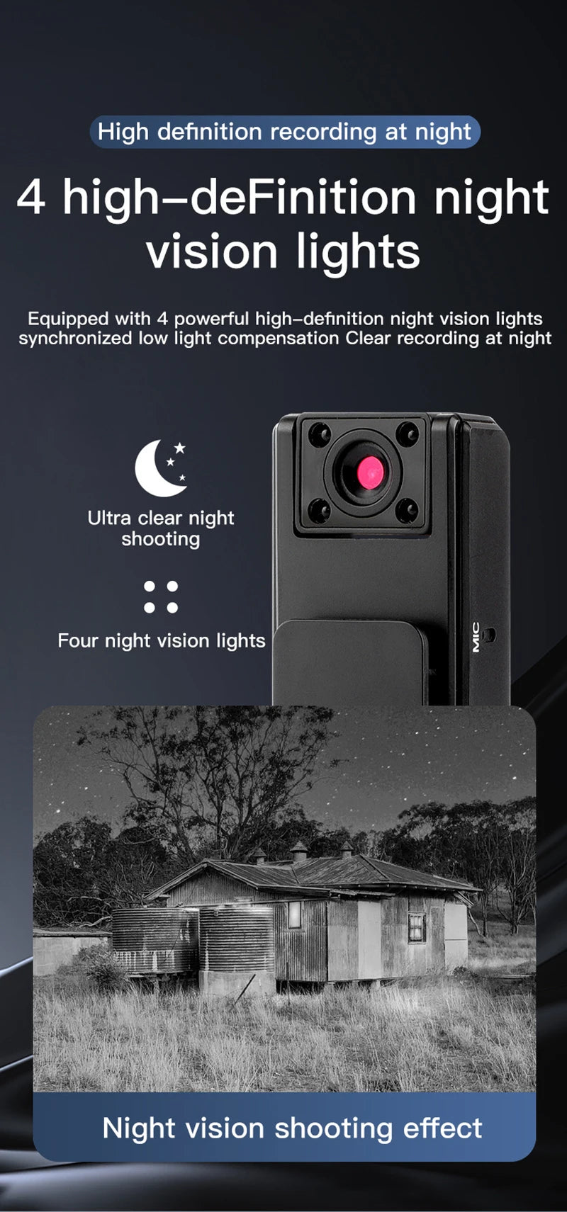 Xiaomi A9 High-definition 1080P Mini Camera Night Vision Portable Digital Camera Outdoor Sports Camera Riding Camcorder