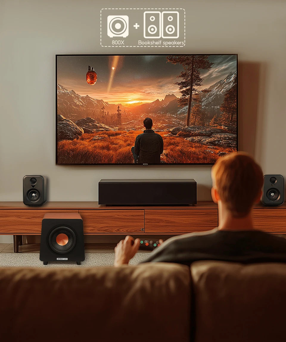 AIYIMA  Upgrade S400 Audio Bookshelf Active Speakers Studio Monitor 3 Inch Bluetooth USB DAC HiFi Home Subwoofer System TV PC