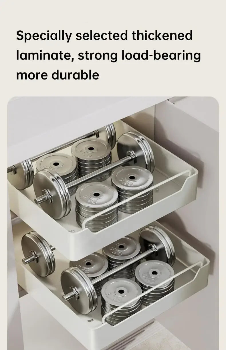 Pull Out Spice Rack Organizer with Smooth Slide Rails No Tools Required Kitchen Cabinet Storage Drawer for Maximum Space