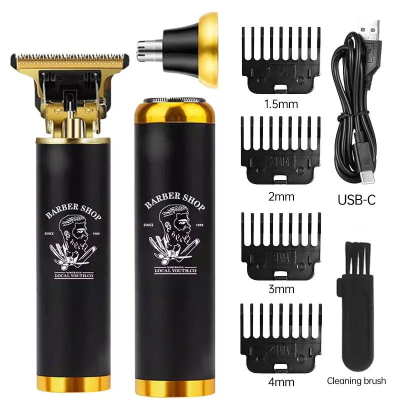 T9 3-In-1 men's electric shaver rechargeable beard trimmer trimming nose ear hair trimmer family travel cordless shaving razor