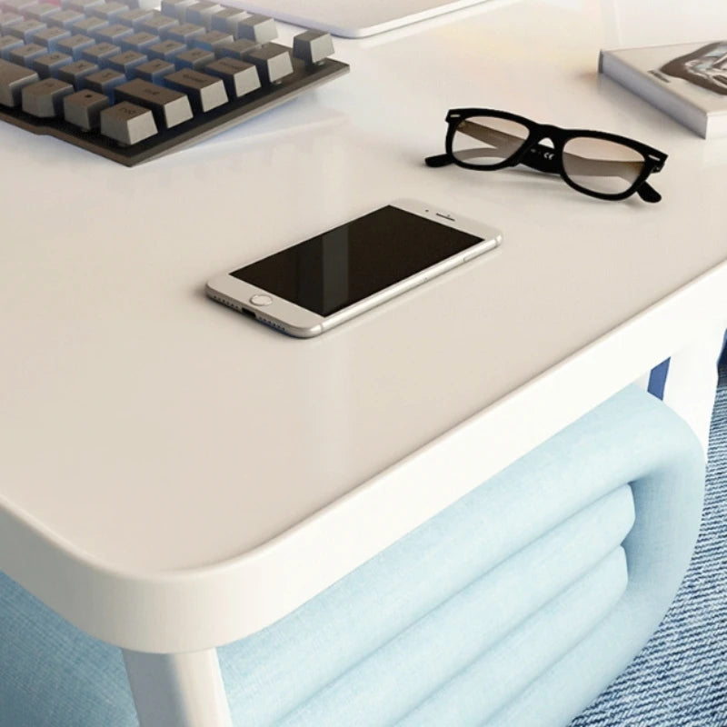 1pc Portable Ergonomic Cork Lap Desk with Bamboo Finish, Work Ergonomic Stand,Foldable Desk Design,Stable Desk Design