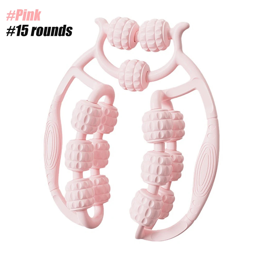 Round Massager Roller for Waist Abdominal Muscles Ring Leg Clip Stovepipe To Clear The Meridian Portable Cellulite Massage Tools