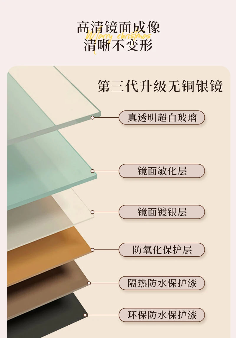 Light Luxury Floor Full Body Mirror Wall Mirrors Room Decoration Makeup Mirrors Full Body Wall Art Miroir Home Bedroom Mirror