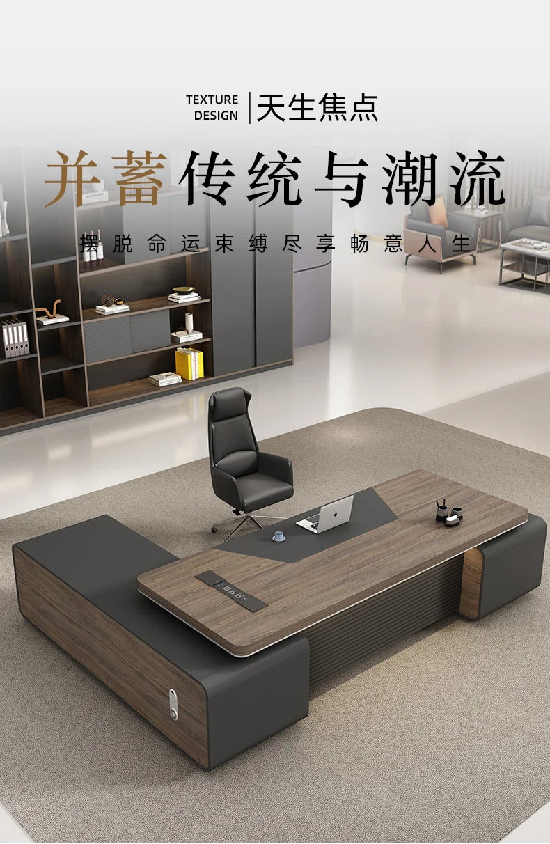L Shaped Room Desks Computer Commercial Designer Cabinet Table Decoration Chairs Fancy Storage Beistelltisch Furniture