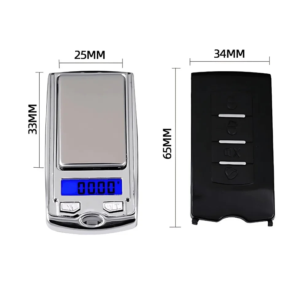 100g/200g 0.01g for Gold Sterling Jewelry Gram Balance Weight Electronic Scales Car Key Appearance Scale Digital Pocket Scales