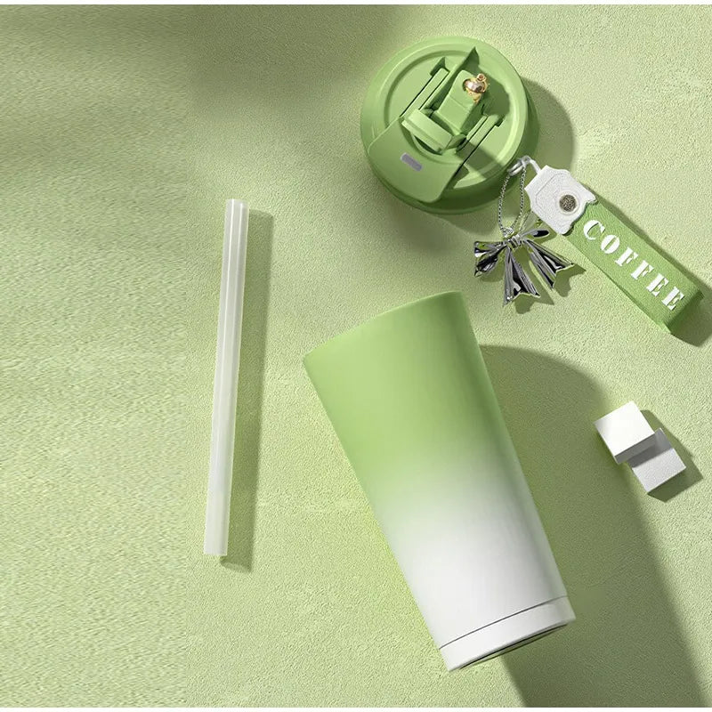 316 Stainless Steel Ceramic Inner Insulated Cup Sturdy And Durable Leak Proof And Portable With Insulation And Cold Protection