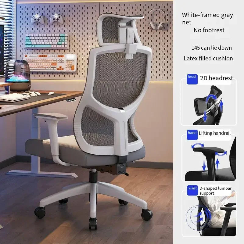 UVR Ergonomic Chair Gaming Computer Chair Can Be Lifted To Adjust The Backrest Chair Comfortable Mesh Staff Chair Office Chair