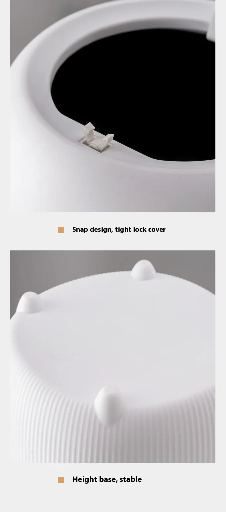 Mini Creative Desktop Trash Desk Light Luxury Pop-up Lid Storage Bucket kitchen bedroom make up desktop  Rubbish Storage Bucke