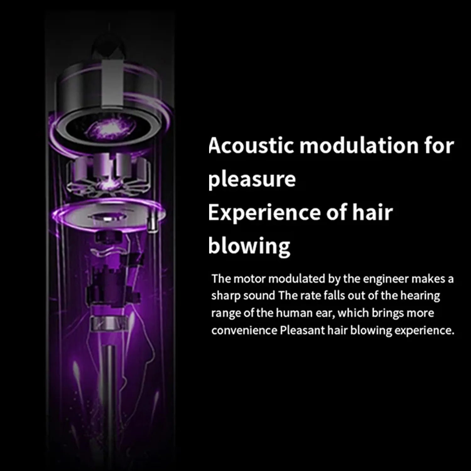 TINSOL High-speed negative ion bladeless constant temperature hair dryer Professional home-use negative ion hair dryer