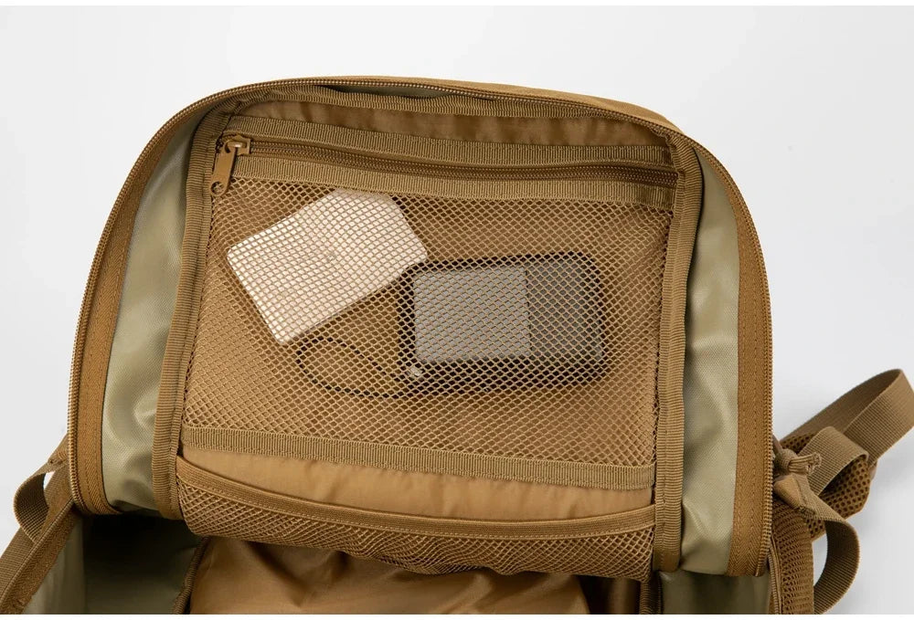 25L/45L Tactical Backpack for Men and Women Outdoor Survival Bug Out Bag Small School Rucksack Hking with Bottle Holder