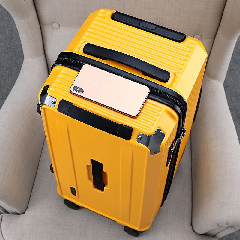 Japanese travel suitcase universal wheel password thickened trolley luggage 22/26/30 inch high value luggage for men and women
