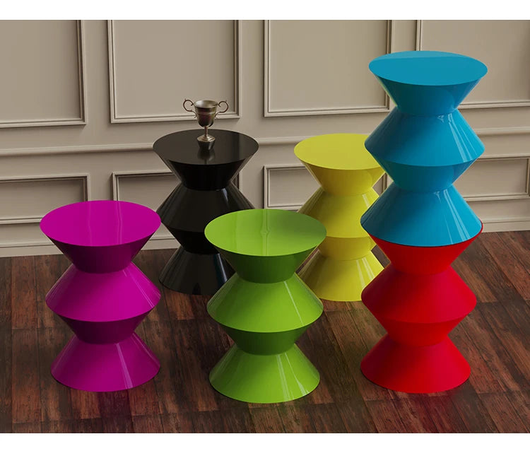 nordic Designer side stool coffee table  Small Round bed side table living room