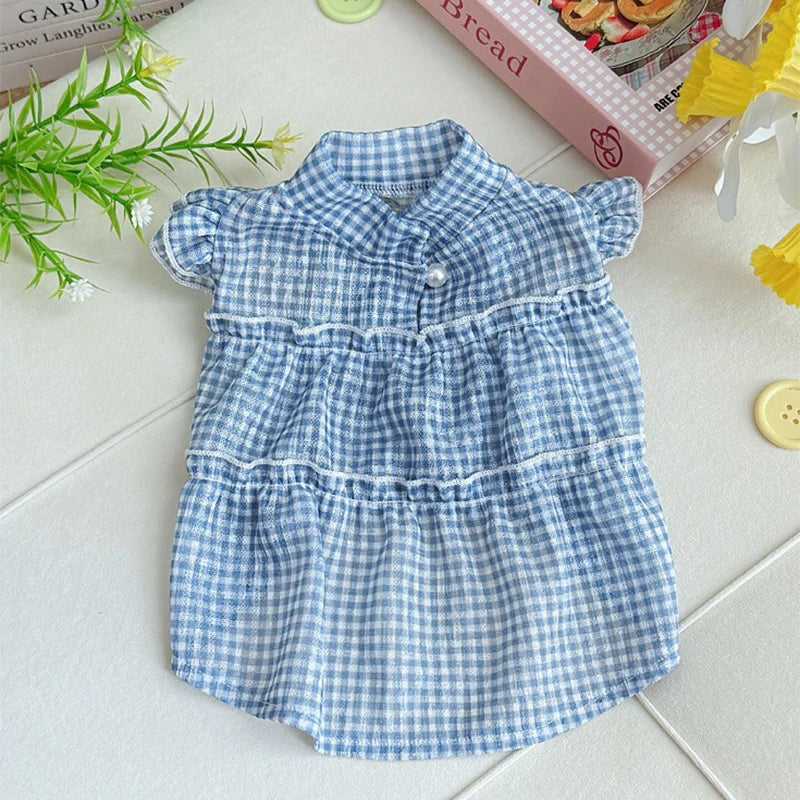 Luxury Pet Suspenders Dog Summer Dress Dot Puppy Skirt Chihuahua Bichon Dog Apparel Cat Clothing Small Dog Vest Girl Dog Clothes