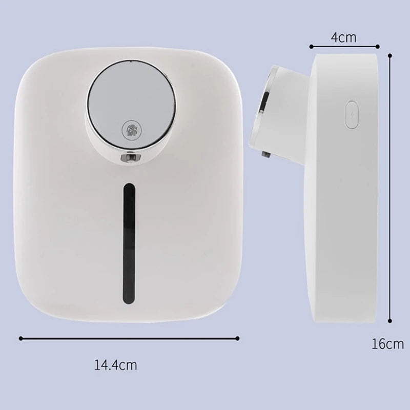 Wall-mounted Automatic Soap Dispenser Multifunctional Infrared Sensor LED Digital Display Touchless Foam USB Rechargeable