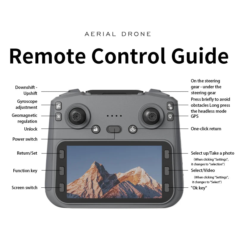 L106-1 GPS Professional Drone With 4K HD Camera Screen Remote 5G WIFI 3KM EIS Obstacle Avoidance FPV Brushless Quadcopter