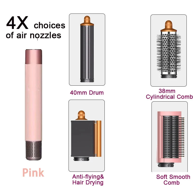 SenCiciMen X9 Multi Hair Styler Curling Iron Hair Hot Air Brush Curling Barrel Hair Dryer Salon Professional Curly Hair Styler