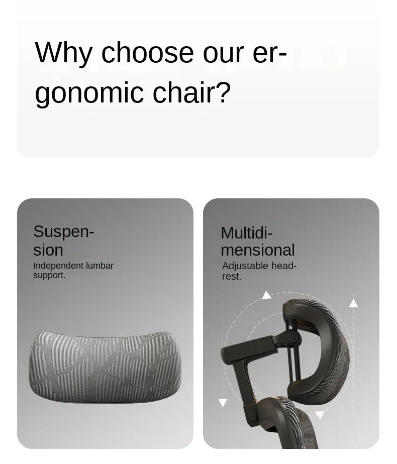 Ergonomic Chair Lumbar Computer Chair Home Comfort Sedentary Gaming Reclining Office Chair for Desk News Chaise Gaming Chair