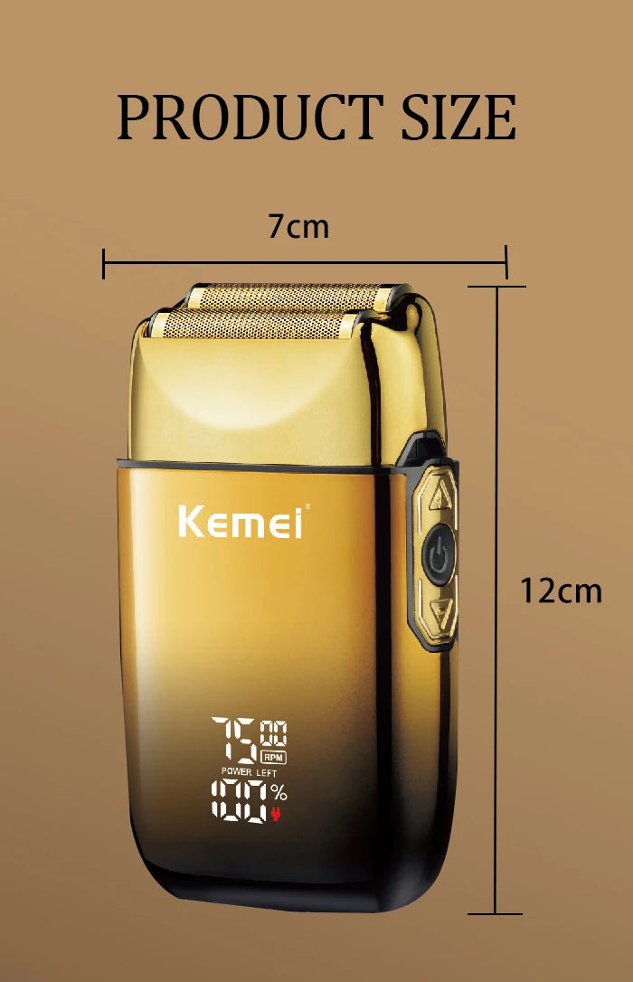 Kemei TX10 Electric Shaver Hair Rechargeable Beard Foil Razor For Men Bald Head Shaving for Men Machine