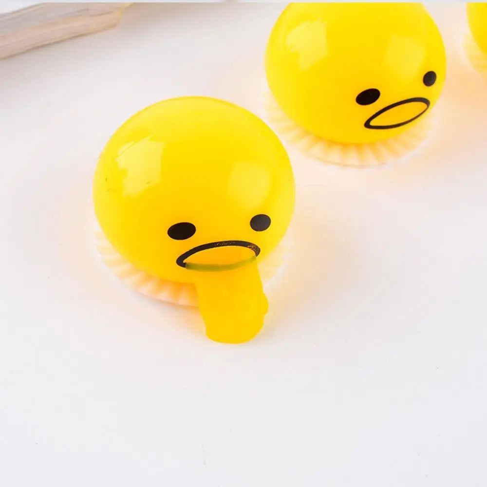 Puking Egg Yolk Stress Ball With Yellow Goop Relieve Stress Toy Funny Squeeze Tricky AntiStress Disgusting Egg Toy Kids Gift