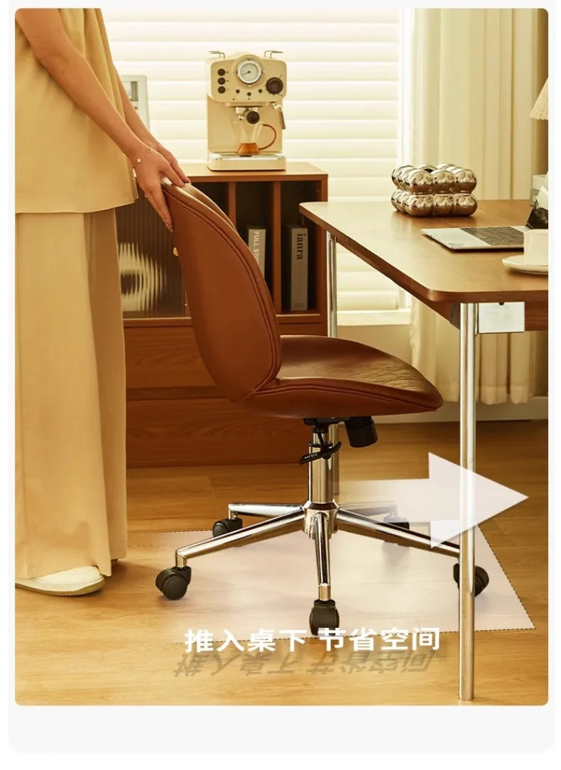 Nordic Light Luxury Office Chair, Home Lift Computer Chair, Simple Ergonomic Chair, Bedroom Backrest Leisure Chair