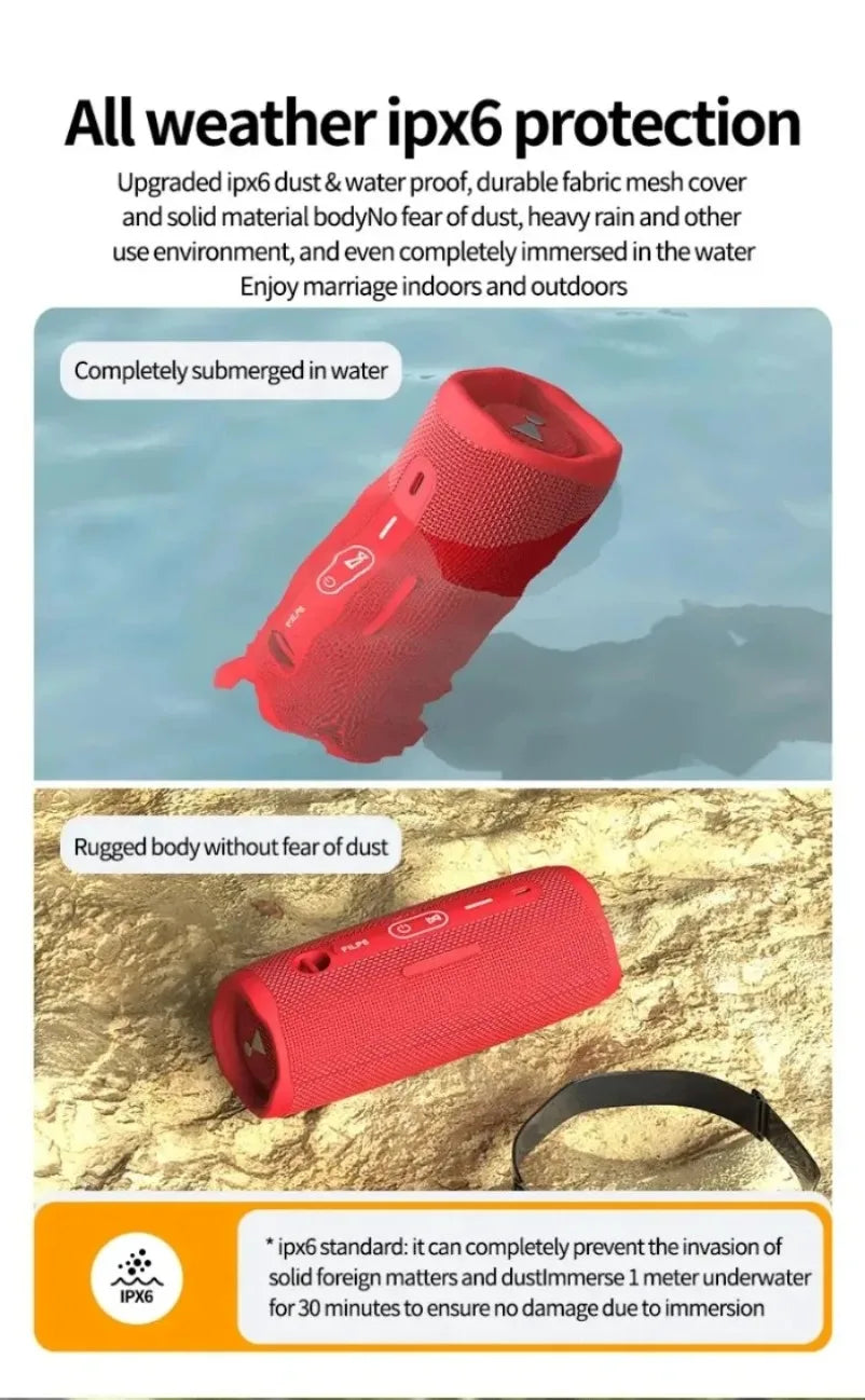 New Portable Flip6 Bluetooth Audio Multi-FunctionTWS Audio Caixa De Som Outdoor Subwoofer Wireless Home Theater Dual Speaker