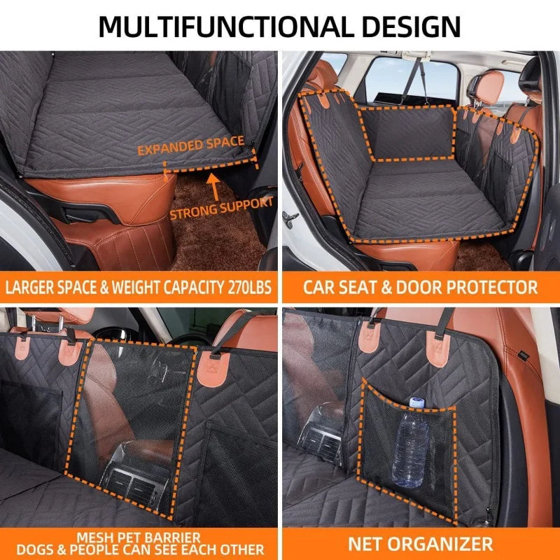 Large Pet Back Seat Extender Car Backseat Protector Multipurpose Waterproof Hammock Dog Universal Car Seat Cover Travel Supplies