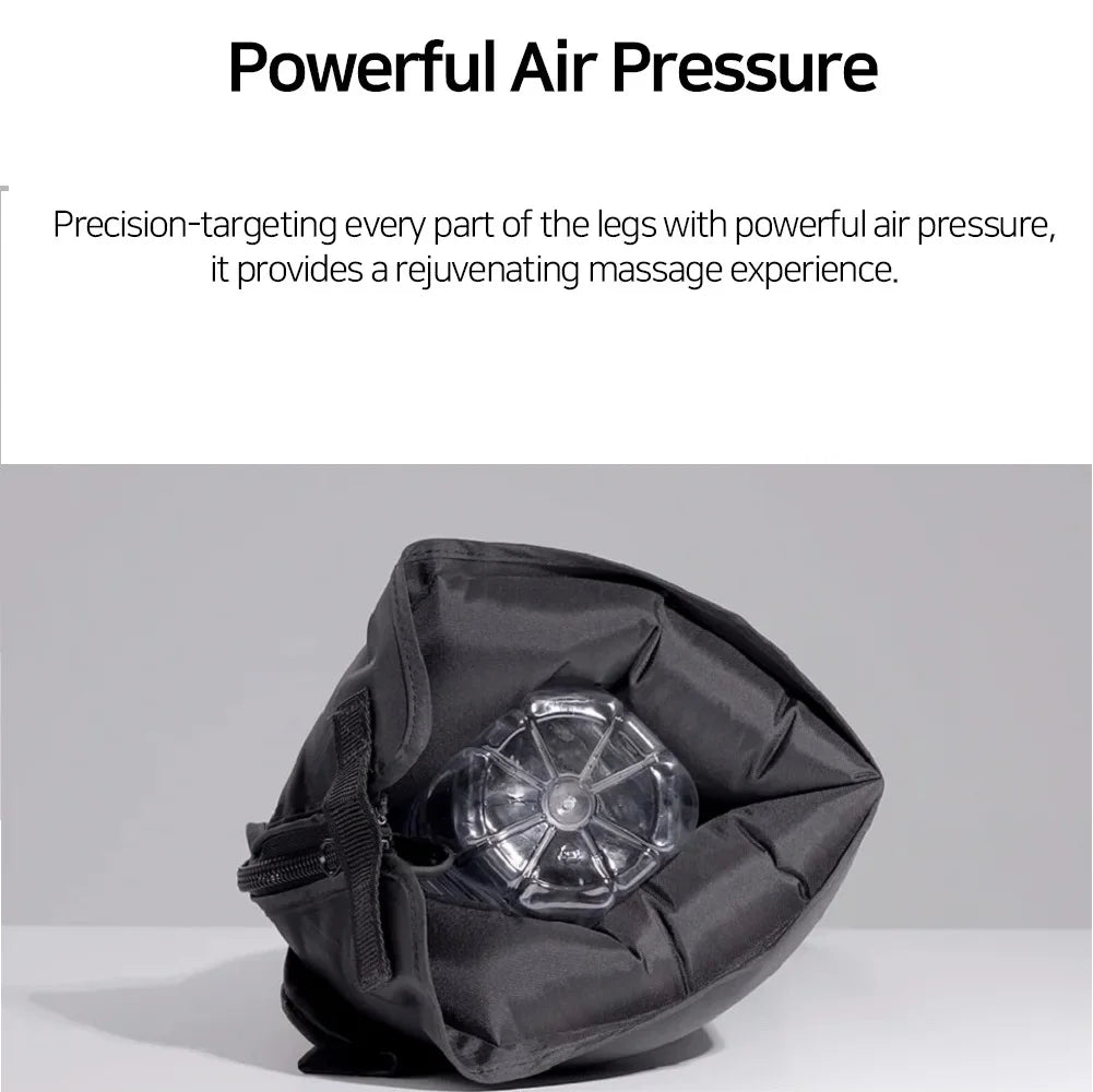 Air Compression Leg Massage 6 Airbag Pneumatic Boots Used for Circulation and Leg Muscle Relaxation to Relieve Varicos Veins