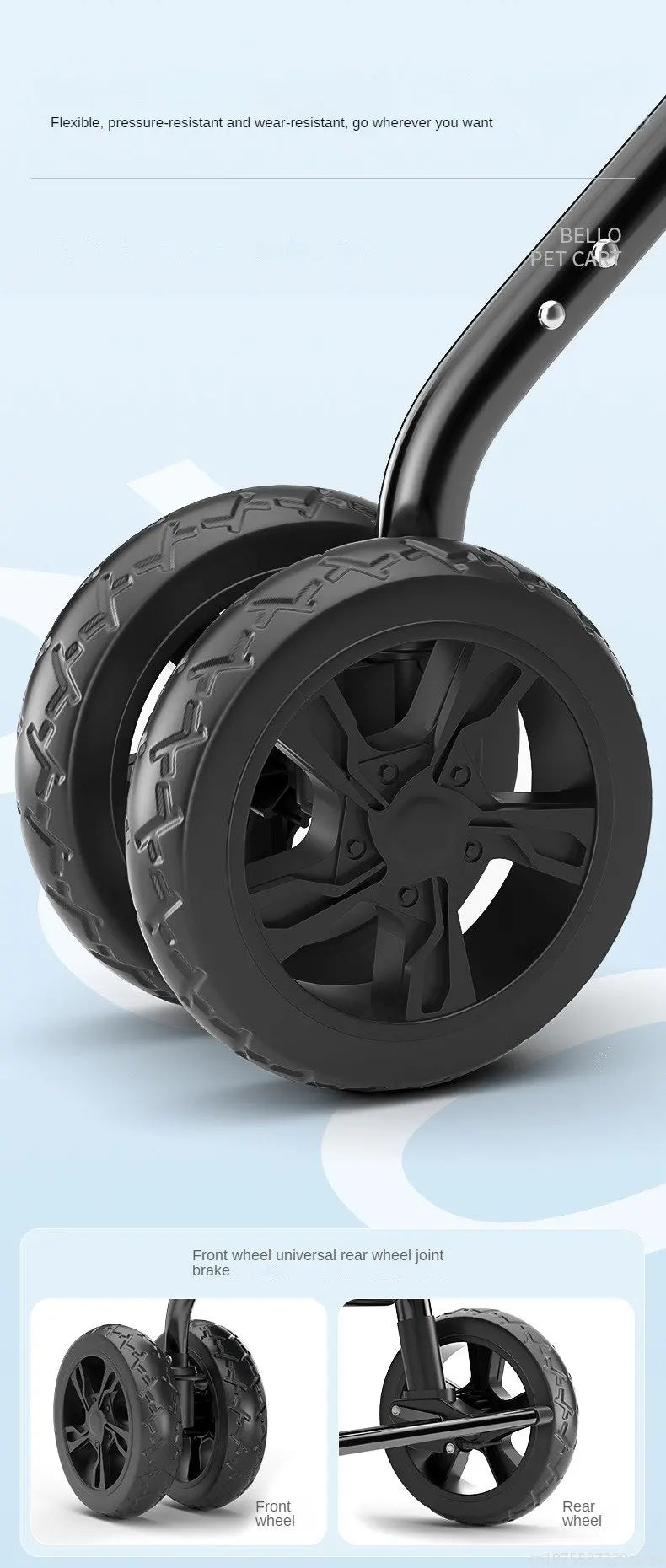 Multiple pet strollers large dog trolley cart folded large space Multifunctional trolley case with wheel bearing 30kg for travel