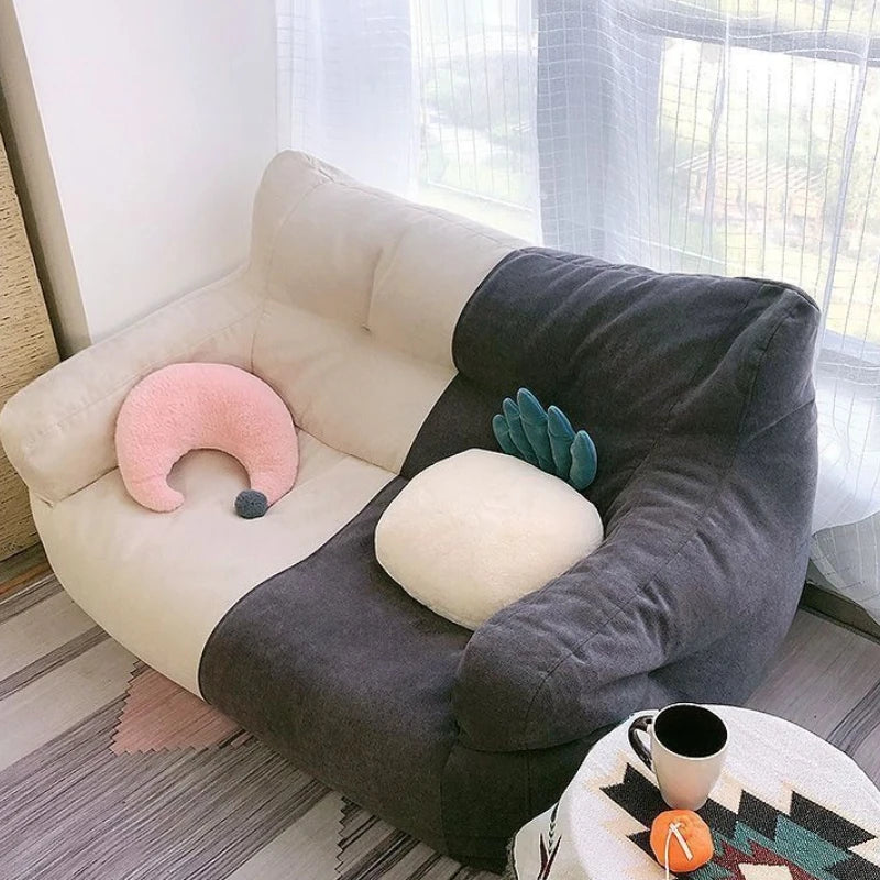 Lazy Bean Bag Sofas Giant Comfortable Beanbag Sofa Double Cute Fluffy Living Room Couches Large Modern Bedroom Tatami Couch