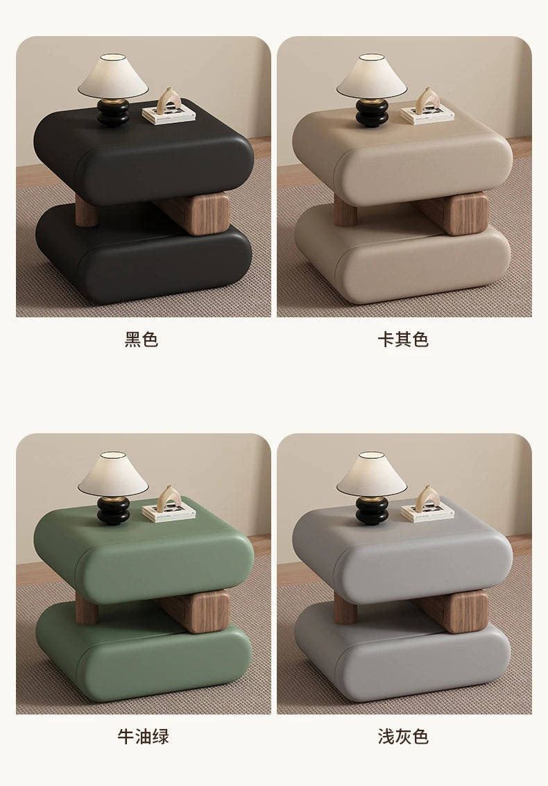 Cream Style Elegant Nightstands Space Saving Glamour Luxury Bedside Tables Trendy Creative Table De Chevet Bedroom Furniture