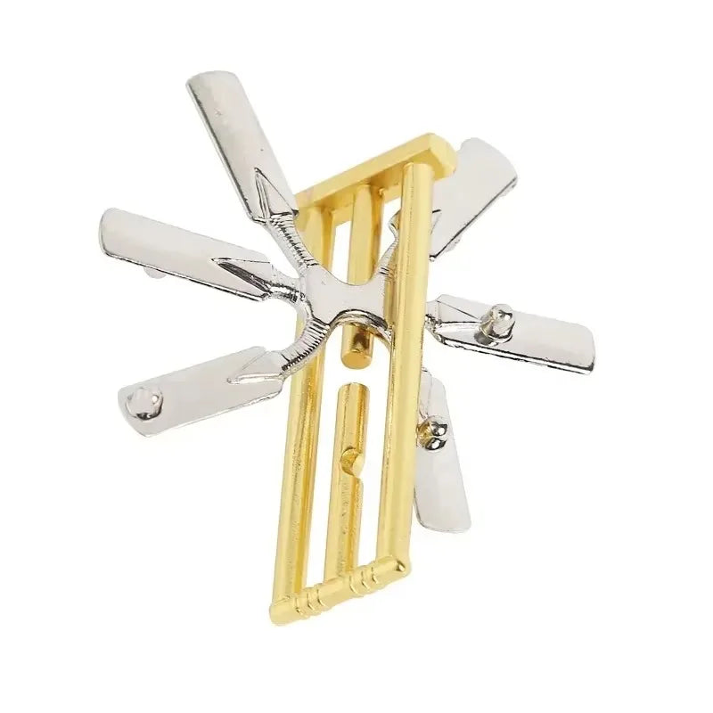 Creative Classic IQ Metal Brain Teaser Magic Baffling Puzzles Game Toys for Children Adults Funny Kids Gifts