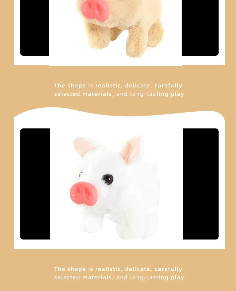 Electric Plush Leash Pig Simulation Called Walking Swing Electronic Pet Play House Doll Children's Toyshuggywuggytańczący kaktus