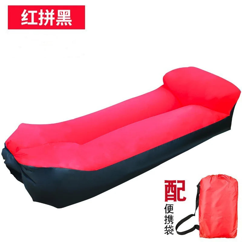 Lazy Inflatable Sofa Outdoor Chair Portable Inflatable Couch Folding Camping Sofa Outdoor Furniture Beach Inflatable Lounger