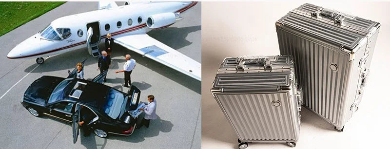 20/24 Inch Large Capacity PC Rolling Luggage Case TSA Combination Lock Business Metal Frame Travel Suitcase on Wheels Travel Bag