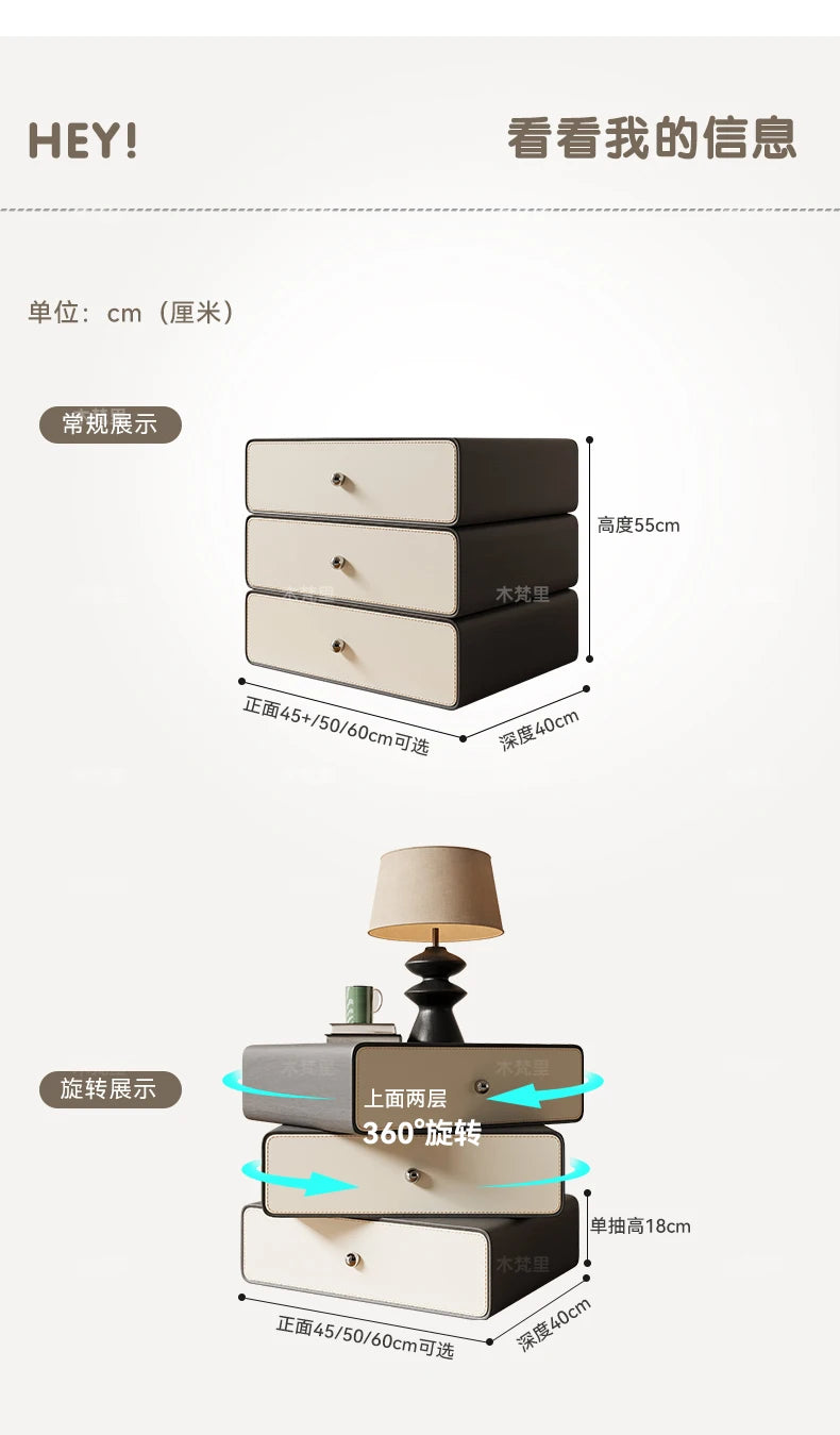 Luxury Storage Bedside Table Bedroom Mobile Cabinets Librero Unique Organizer Nightstand Wood Mesitas De Noche Hotel Furniture