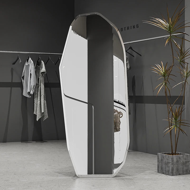 Standing Full Body Mirror Standing Dressing Aesthetic Modern Abnormity Mirror Irregular Minimalist Big Espelhos Home Decorations