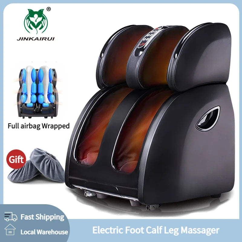 JinKaiRui Electric Vibrating Foot Massager Heating Knee Leg Calf Thigh Massage Device Air Pressure Massage Fatigue Relieve Care