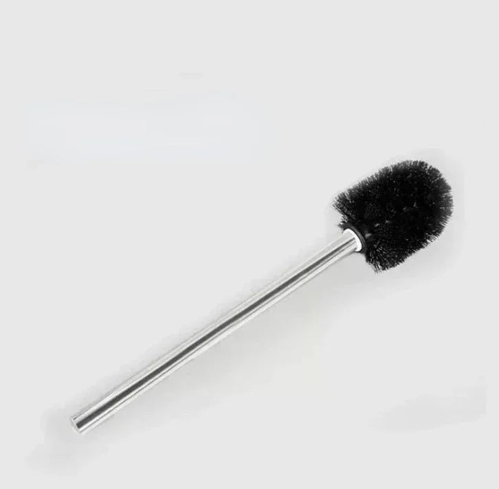 Stainless Steel Handle Japanese Minimalist Toilet Brush 1/2pcs Premium Brush Head Special Bathroom Cleaning Tool