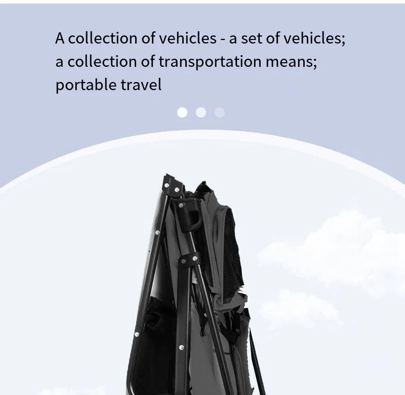 Pet Stroller with A Load-bearing Capacity of 20kg Cat Dog Stroller Small Lightweight Foldable Teddy Bear Outdoor Cart Detachable