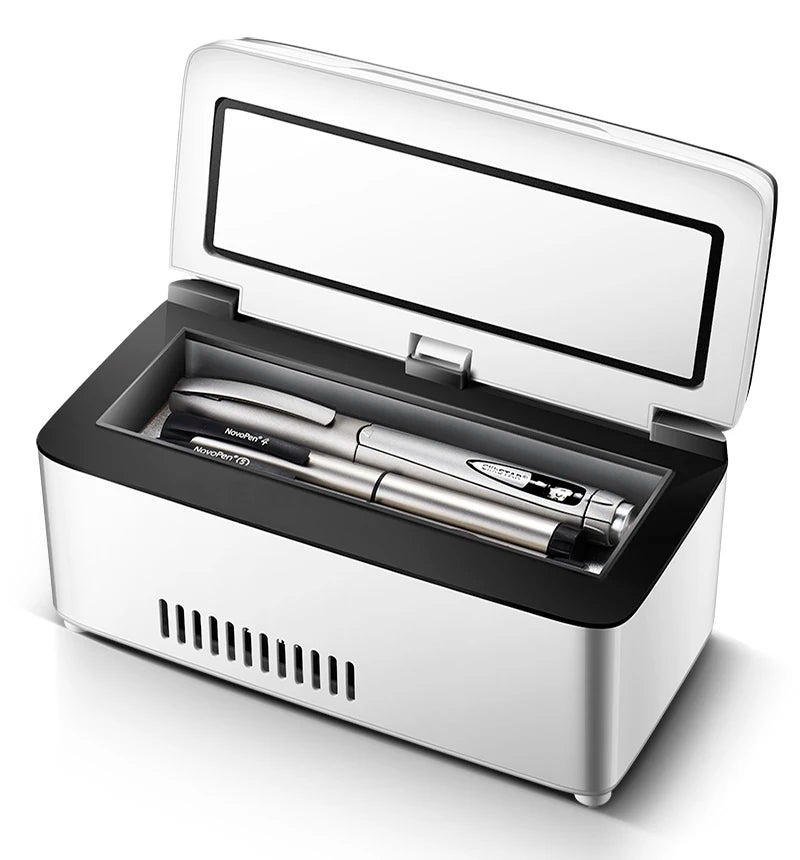 Insulin Cooler Portable Refrigerator USB Charging Medication Low-Temperature Storage Box Small Car Refrigerator  For Family
