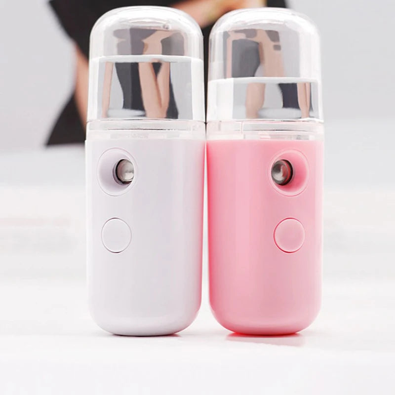 USB Portable 30ml Mini Nano Mist Sprayer Face Spray Facial Steamer Moisturizing Air Humidifier Skin Care Beauty Instruments