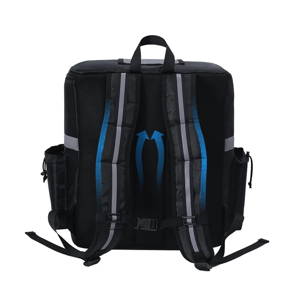 Insulated Delivery Backpack - Thermal Food Delivery Bag for Riders, 30L Large Capacity Takeout & Grocery Backpack