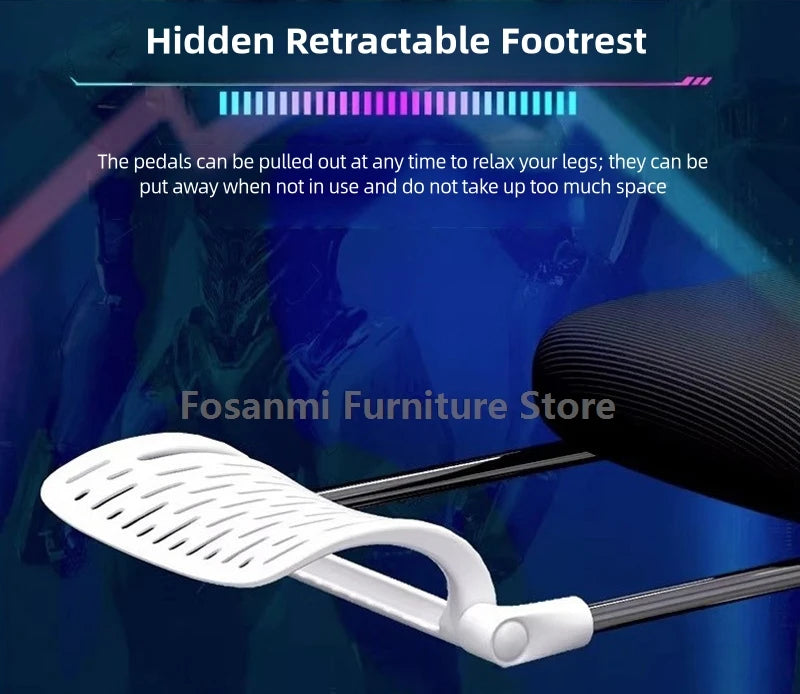 Breathable High Elastic Mesh Office Chair Comfortable Gaming Computer Chairs Adjustable Home Gamer Desk Swivel Chair Reclining