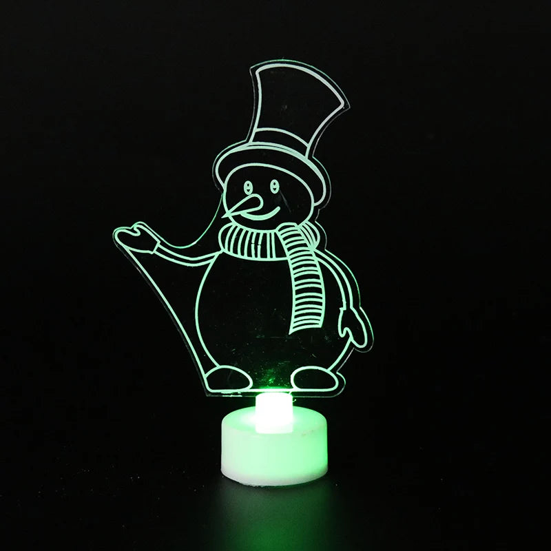 Christmas Personalized Acrylic LED Night Lights 2025 New Year Christmas Kids Gift Christmas Ornaments Atmosphere Lights